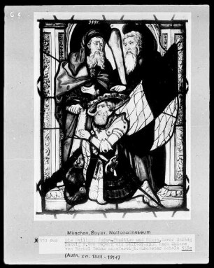 Die Heiligen Judas Thaddäus und Simon, davor Herzog Ludwig I: von Bayern als Stifter