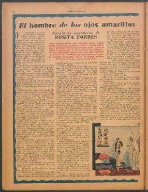 El hombre de los ojos amarillos : Novela de aventuras de Rosita Forbes