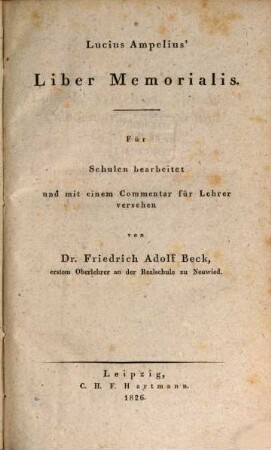 Liber Memorialis