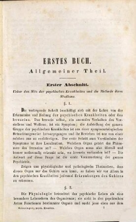 Die Pathologie und Therapie der psychischen Krankheiten