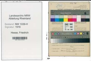 Entnazifizierung Friedrich Hesse , geb. 08.12.1900 (Bergmann)