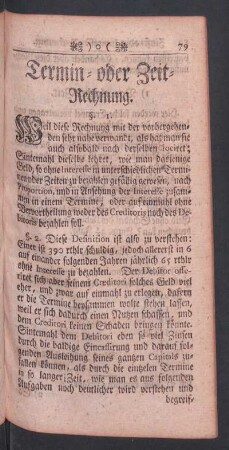 Termin- oder Zeit-Rechnung