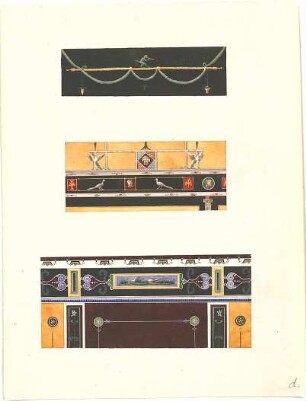 Kreuter, Franz Jakob; München ; Café Tambosi (Annast), Wandmalerei und Plafond - Wandmalereien (Details)
