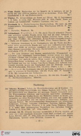 Nachtrag (Nr. 260 - 377)