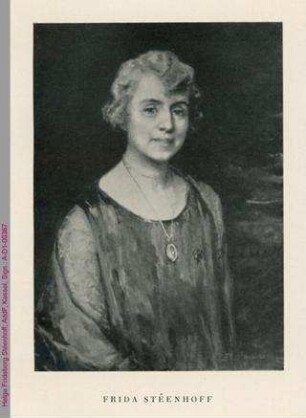Porträt von Helga Frideborg Stéenhoff