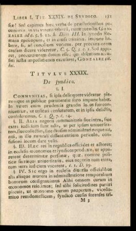 Titulus XXXIX. De syndico.