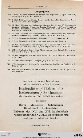 Convolute (Nr. 748-759)