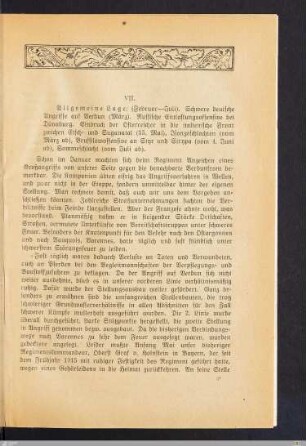 VII. Stellungskampf im Abschnitt Varennes