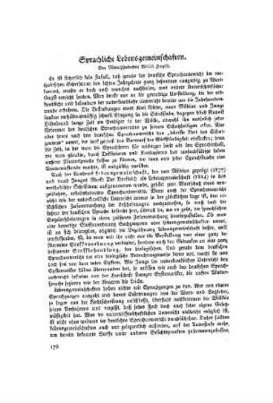 Sprachliche Lebensgemeinschaften