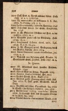 100-107, In Quarto. - In Octavo.
