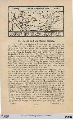 Heft 22 (2. Augustheft 1902)
