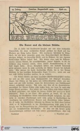 Heft 22 (2. Augustheft 1902)