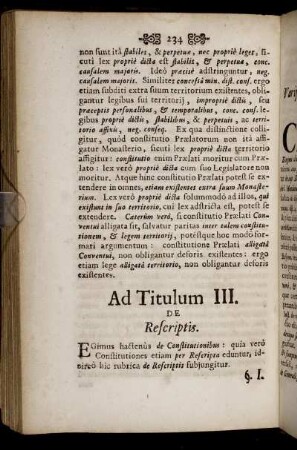 Ad Titulum III.