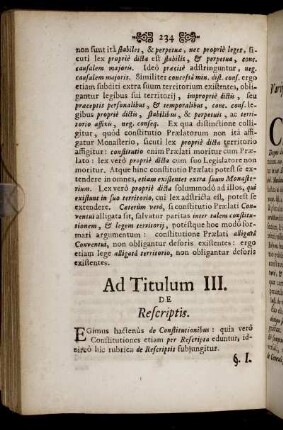 Ad Titulum III.