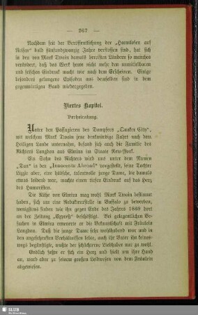 Viertes Kapitel. Verheiratung
