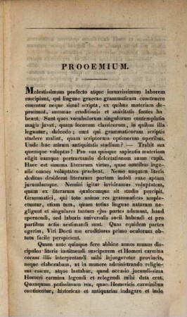 Grammatica Dialecti Epicae, 1,1. (1836)