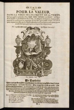 34, XVI. Pour la Valeur, [...]; Die Tapfferkeit