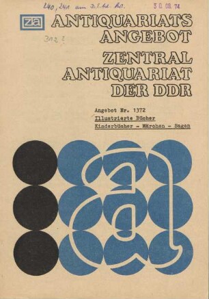 Nr. 1372: Illustrierte Bücher Kinderbücher - Märchen - Sagen