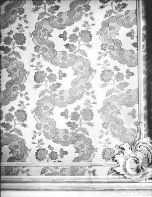 Potsdam, Neues Palais, Schlafzimmer, R.: 212, Tapete.