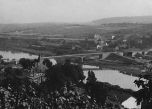 Moselbrücke Schengen vor Aufstau