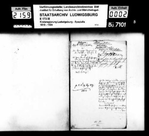 Stiftungssachen: Grundbücher, Oberamt Vaihingen