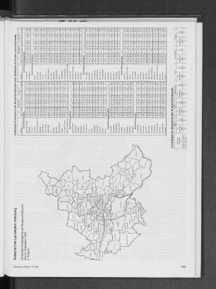 Vorläufiges Endergebnis der Bürgerschaftswahl nach Stadtteilen in Prozent (ohne Briefwahl)