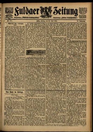 Ausgabe vom Freitag, den 29. Juli 1904.