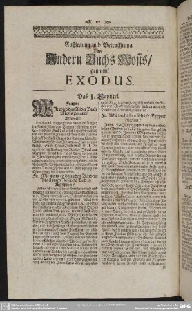 Auslegung und Betrachtung Des Andern Buchs Mosis, genannt Exodus