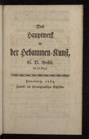Das Hauptwerk in der Hebammen-Kunst