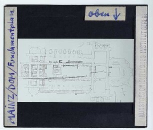 Mainz, Dom : Grundriss, Fundamentplan