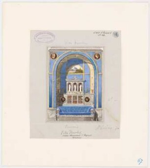 Villa Henschel, Kassel: Innenraum-Wandabwicklung (S. 251 M Lucae I Nr. 44)
