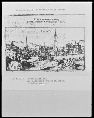 Ansicht von Idstein aus: Hessische Chronica, Kassel