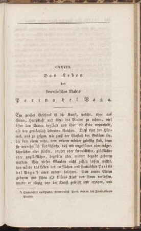 CXXVIII. Das Leben des florentinischen Malers Perino del Vaga.