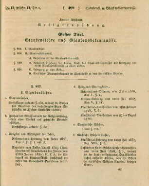 Zweiter Abschnitt. Religionsübung