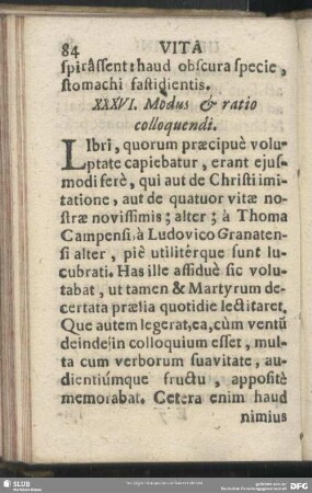 XXXVI. Modus & ratio colloquendi