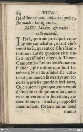 XXXVI. Modus & ratio colloquendi