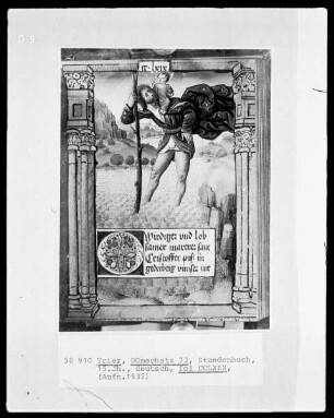 Stundenbuch: Der heilige Christophorus