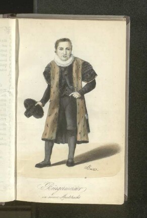Bürgermeister in seiner Amtstracht