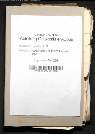 Schreiben des Elisa Gordon an den Landgografen [Nathan] van Dortmond über Vianische Angelegenheiten