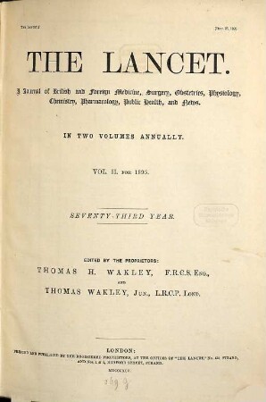 The lancet. 1895, Vol. 2
