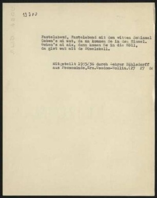 Fastelabend, Fastelabend mit den witten Schimmel