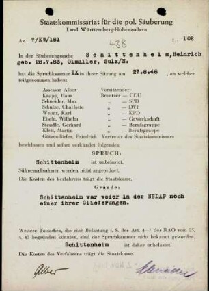 Schittenhelm, Heinrich