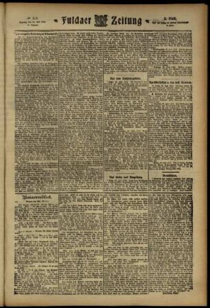 Zweite Ausgabe vom Dienstag, den 30. Juli 1912.