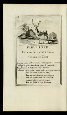 Fable LXXIII. Le Cheval S'Étant Voulu Venger Du Cerf.