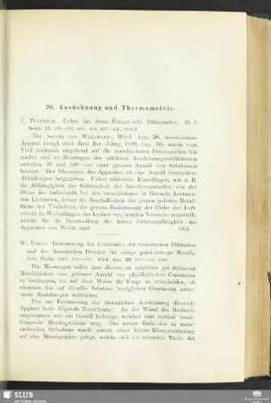 20. Ausdehnung und Thermometrie