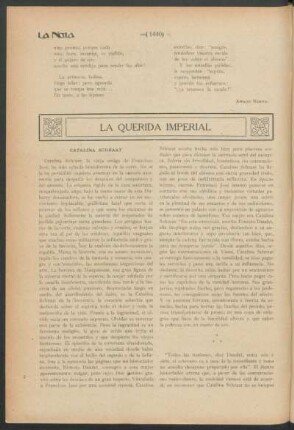 La querida imperial : Catalina Schraat
