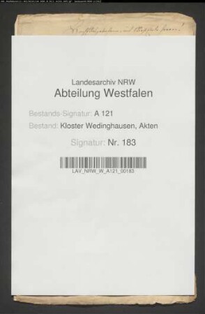 Die Stadt Arnsberg weist dem Kloster Wedinghausen Bauholz an.