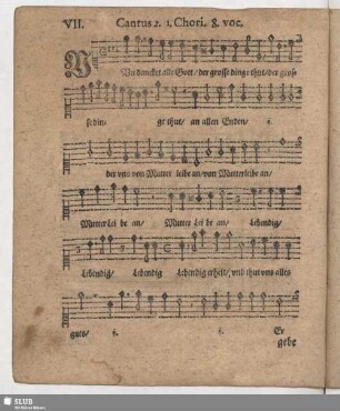 VII. Nun danket alle Gott