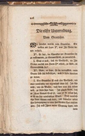 Die eilfte Unterredung. Vom Grandison