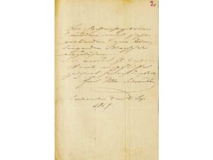 Originalbrief Alwine Schroedters an einen unbekannten Adressaten, geschrieben in Karlsruhe
